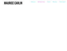 Tablet Screenshot of mauricecarlin.com